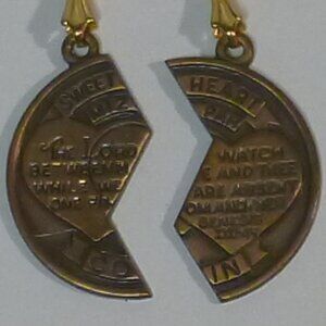 Mizpah Split Coin Necklace Set